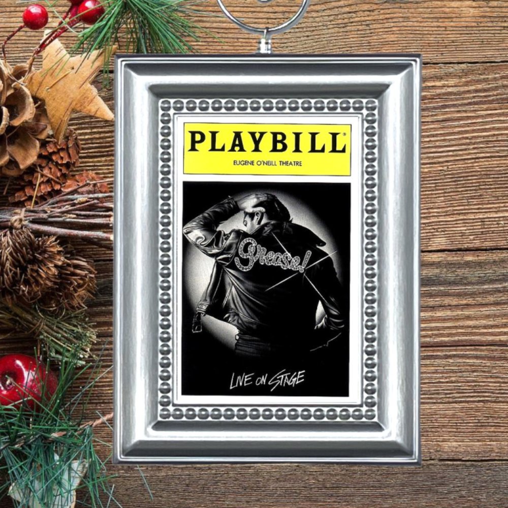 Grease Broadway Musical Playbill‎ Christmas Tree Ornament